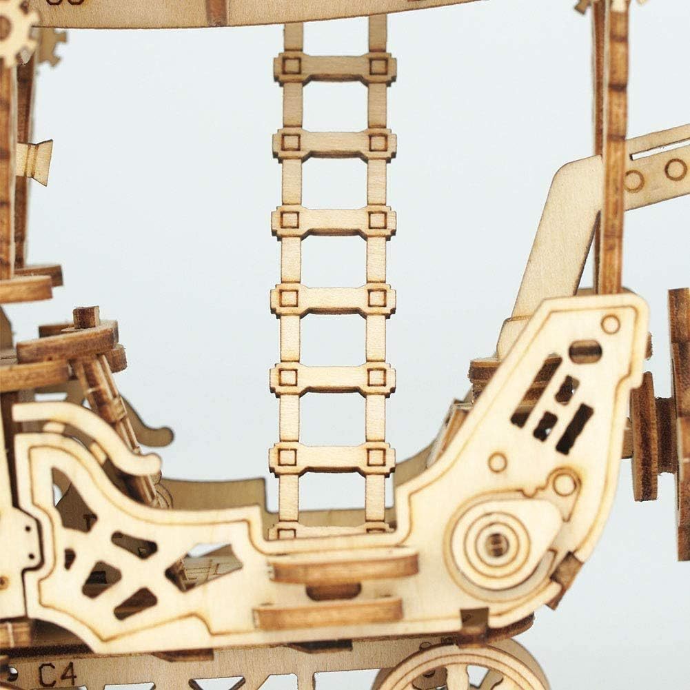 ROBOTIME Rolife 3d Wooden Puzzle Airship Woodcraft Model Kit TG407