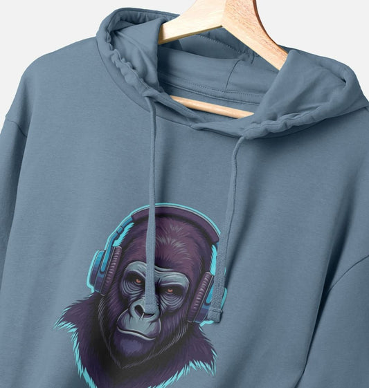 Sonic Simian - Groovy Gorilla Organic Cotton Hoodie for Men