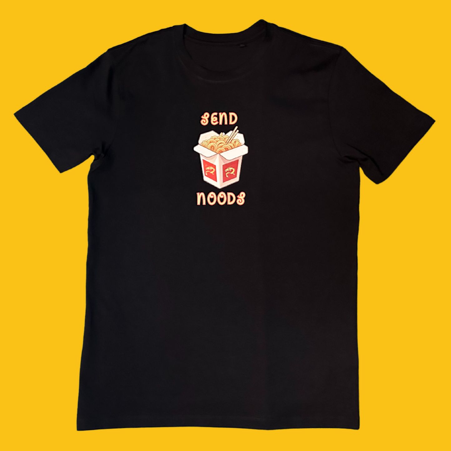 Send Noods Funny T-Shirt – Organic Cotton Unisex Graphic Tee | Quirky Gift With a Fun Pun