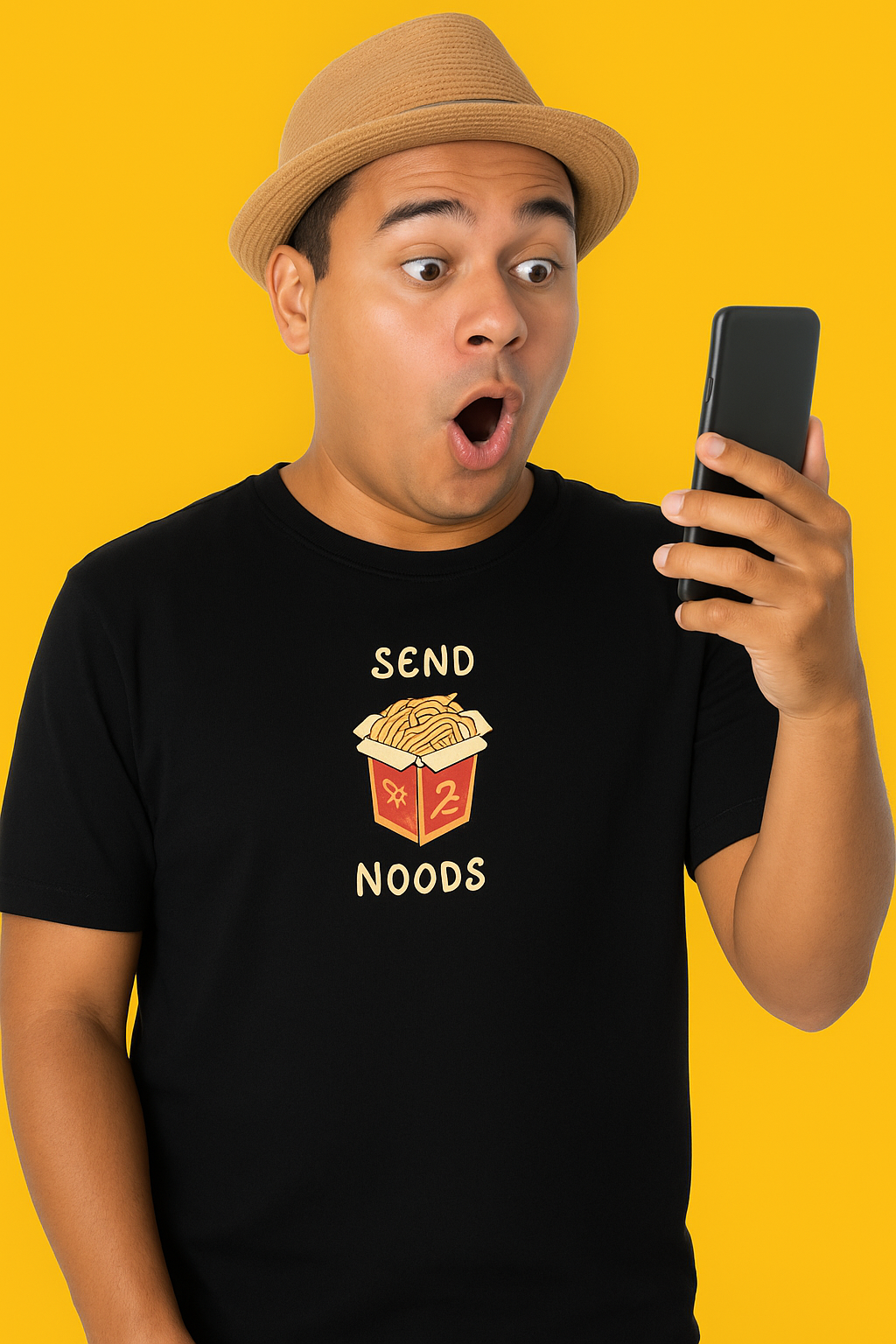 Send Noods Funny T-Shirt – Organic Cotton Unisex Graphic Tee | Quirky Gift With a Fun Pun