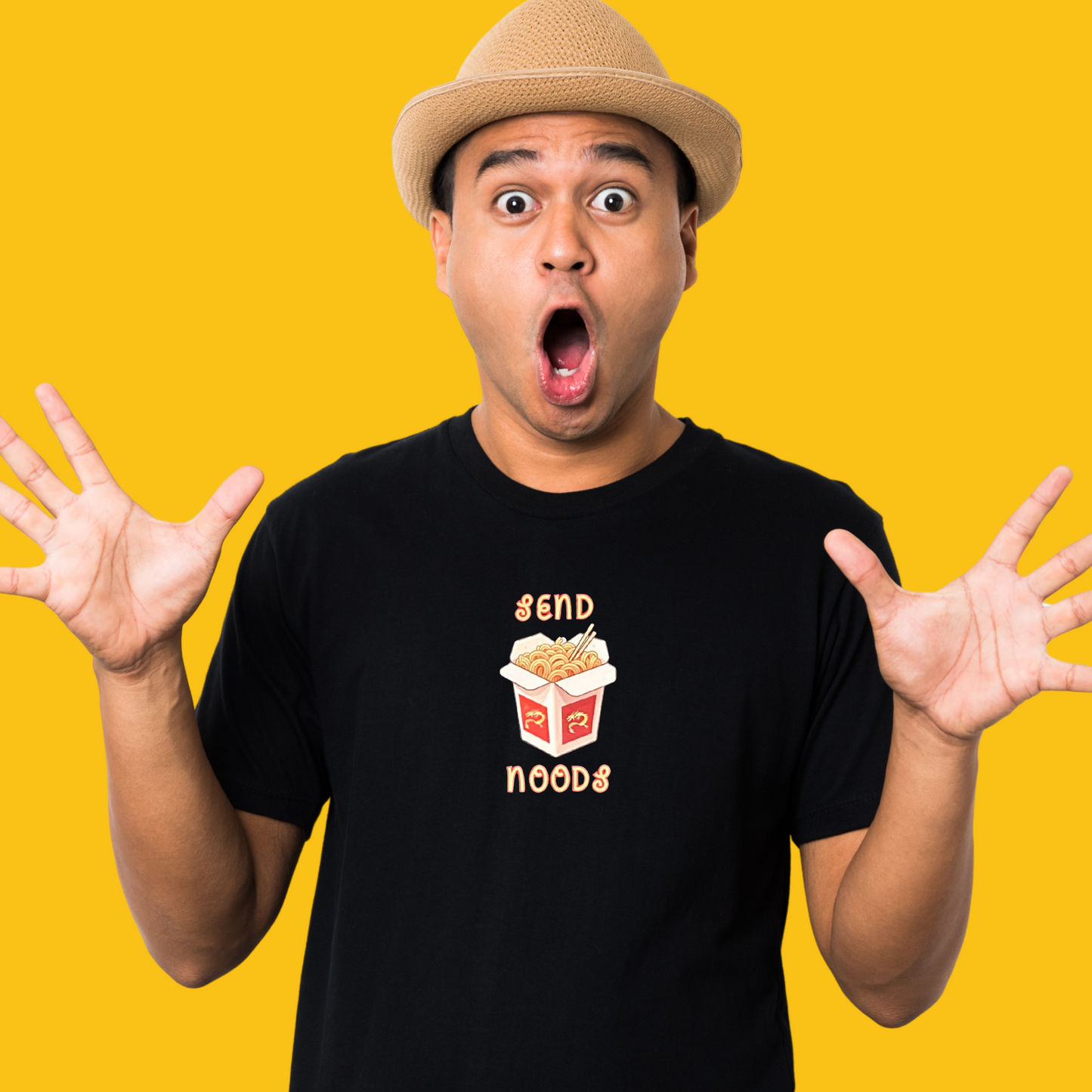 Send Noods Funny T-Shirt – Organic Cotton Unisex Graphic Tee | Quirky Gift With a Fun Pun