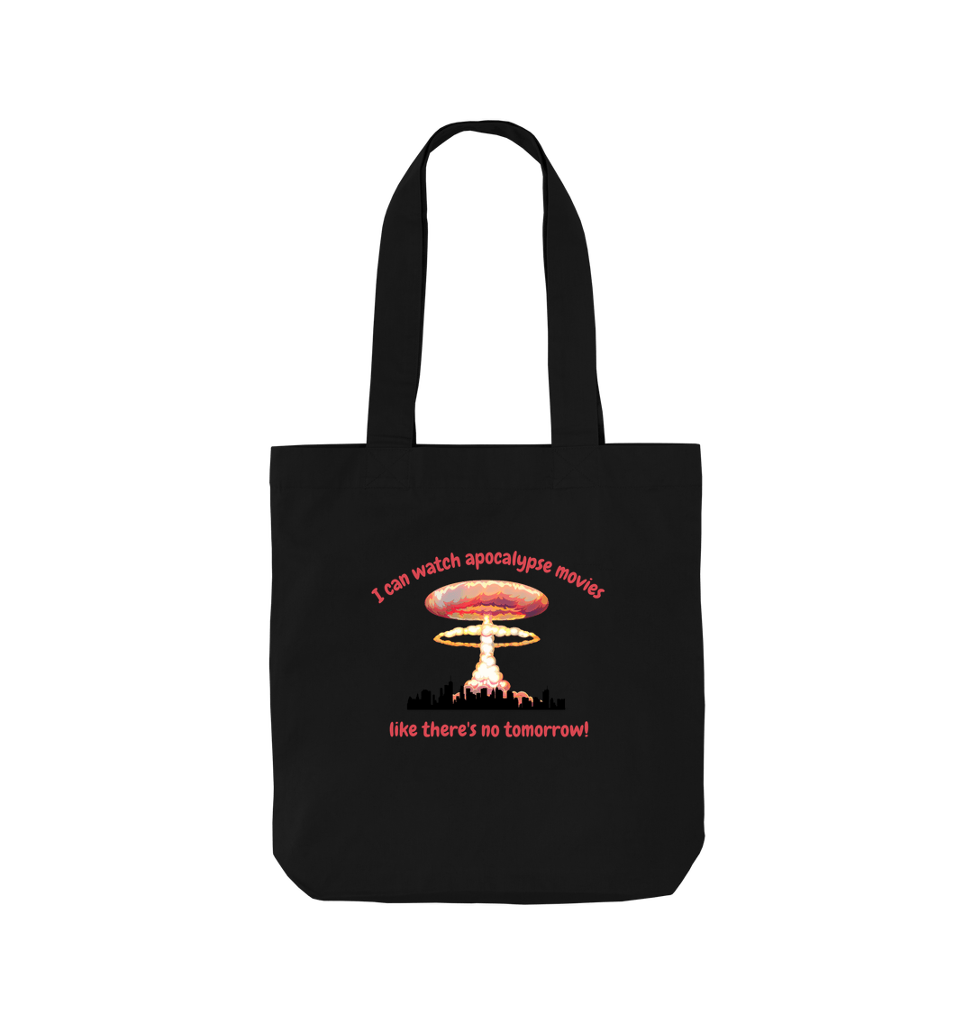 Black Printed Bag Front