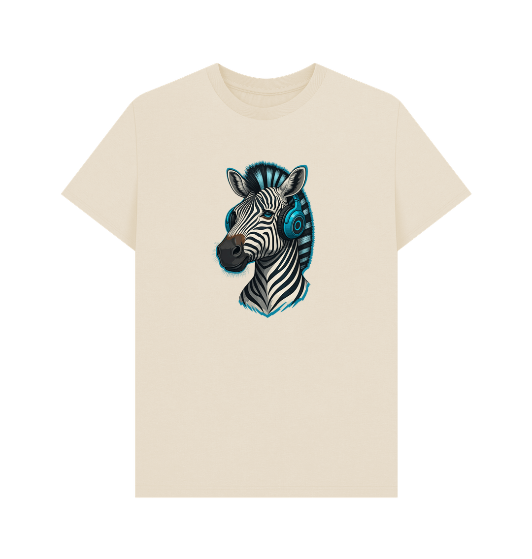 Oat Cool Zebra Organic Cotton T-Shirt for Men