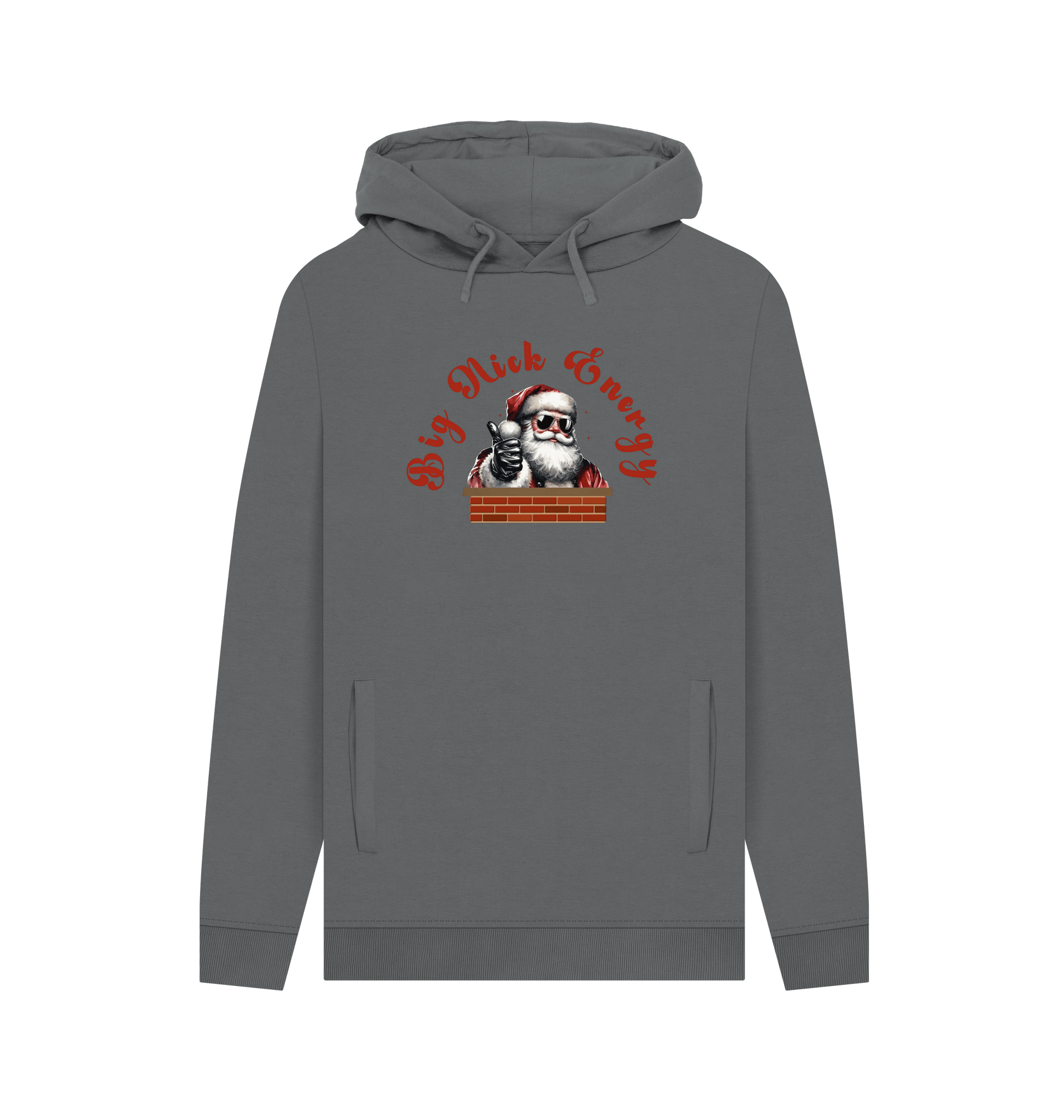 Slate Grey Printed Hoody Front