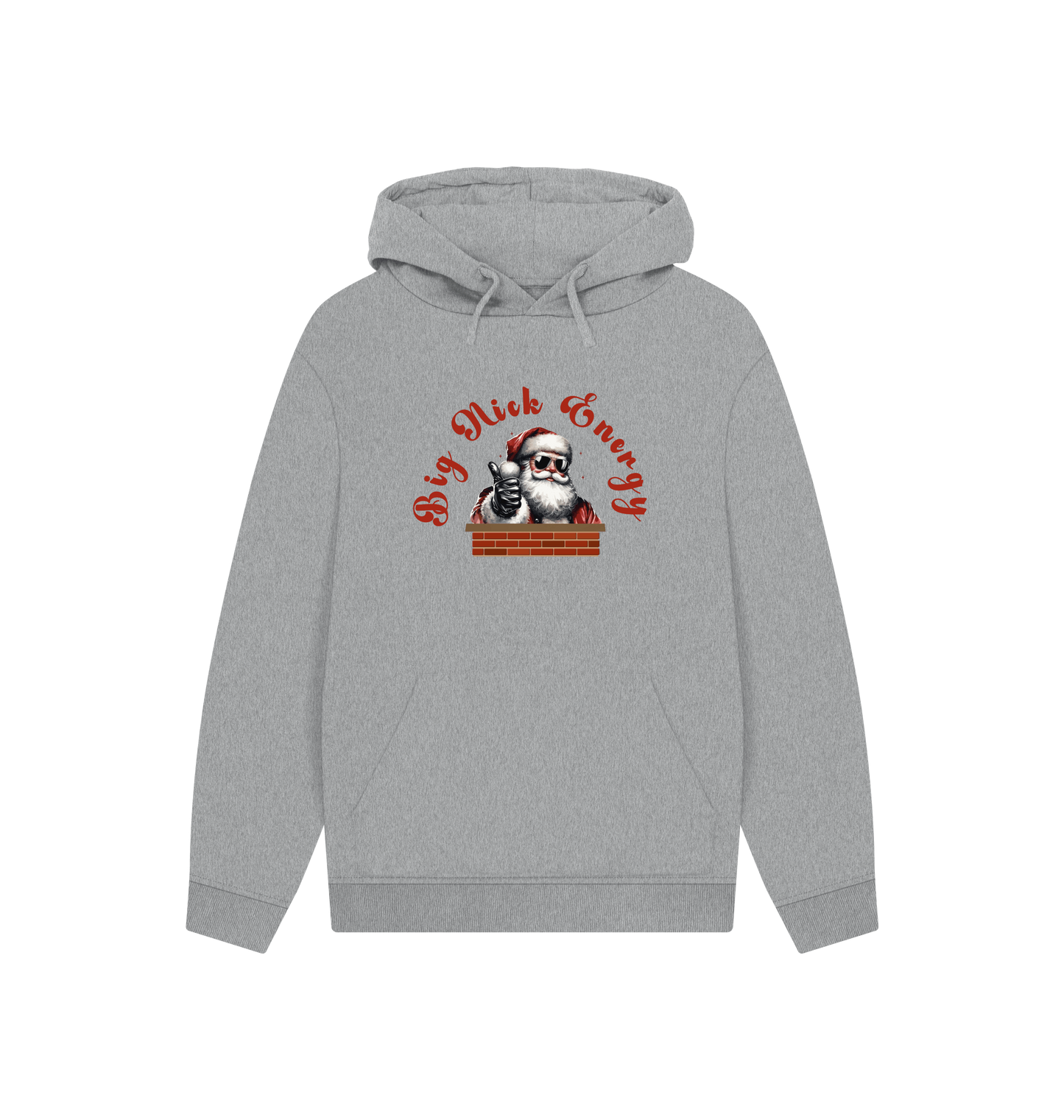 Athletic Grey Printed Hoody Front