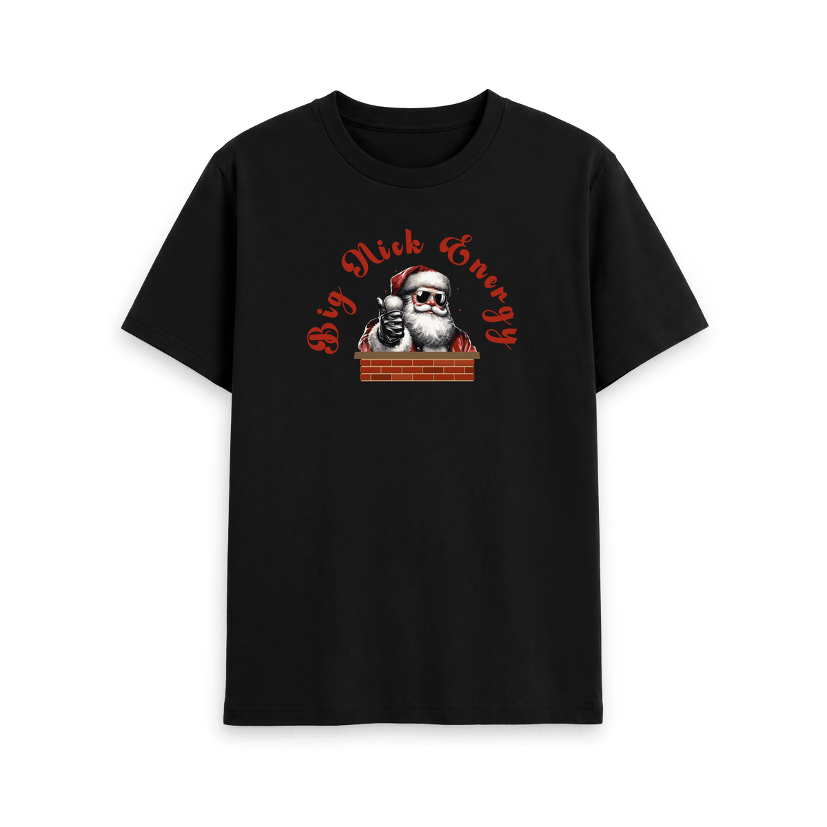 Black Printed T-shirt Front
