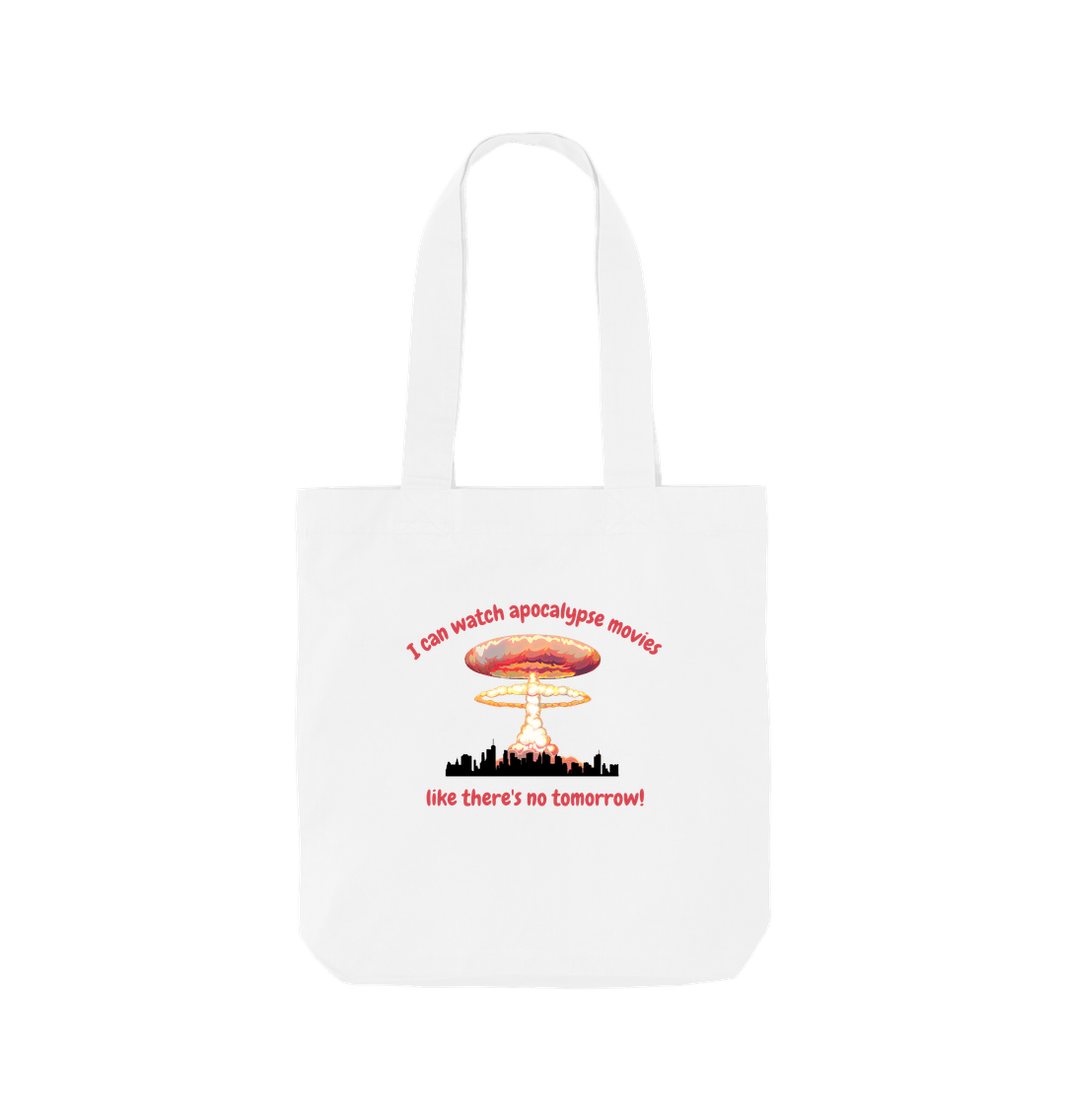 White Printed Bag Front
