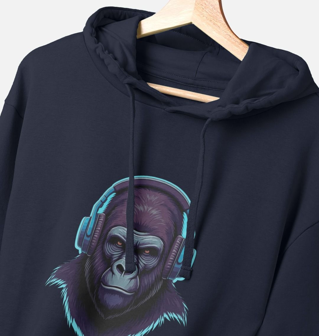 Sonic Simian - Groovy Gorilla Organic Cotton Hoodie for Men
