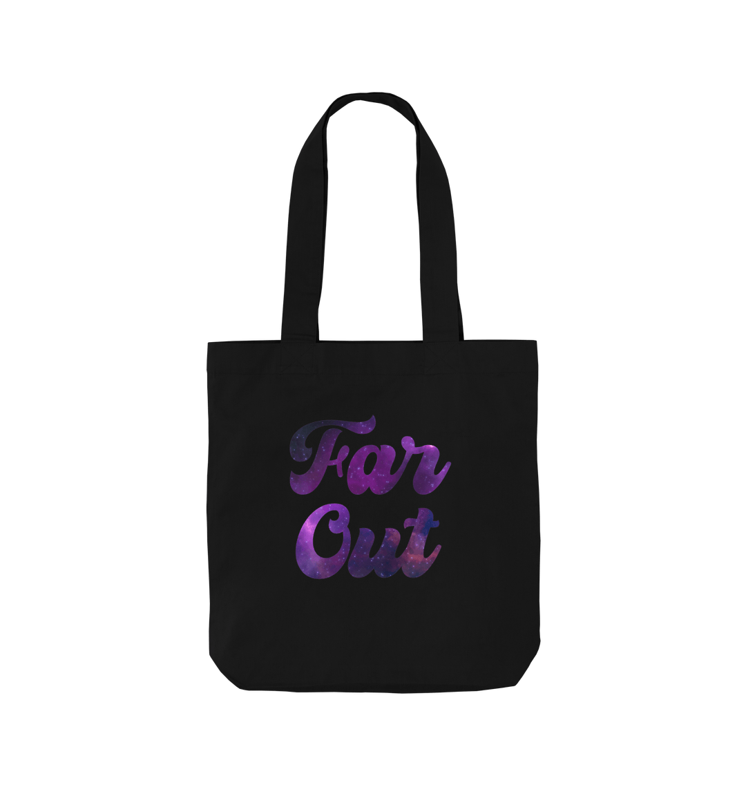 Black Printed Bag Front