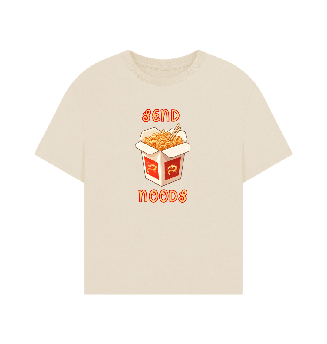 Oat Send Noods Organic Cotton T-Shirt for Women