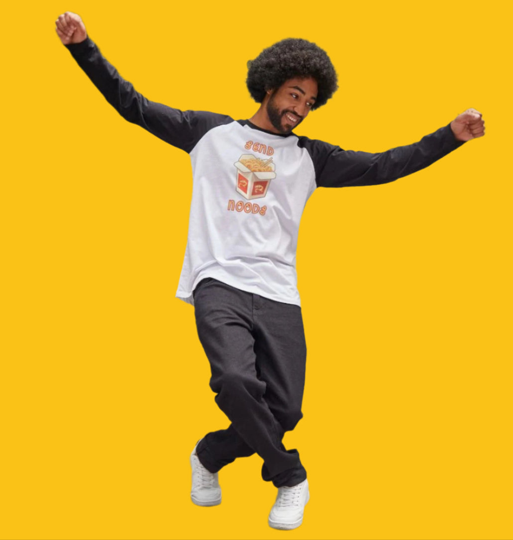 Send Noods Baseball T-Shirt for Men