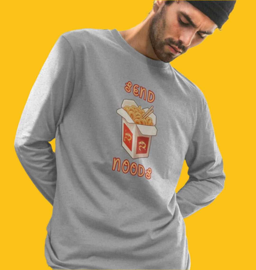 Send Noods Long Sleeve T-Shirt for Men