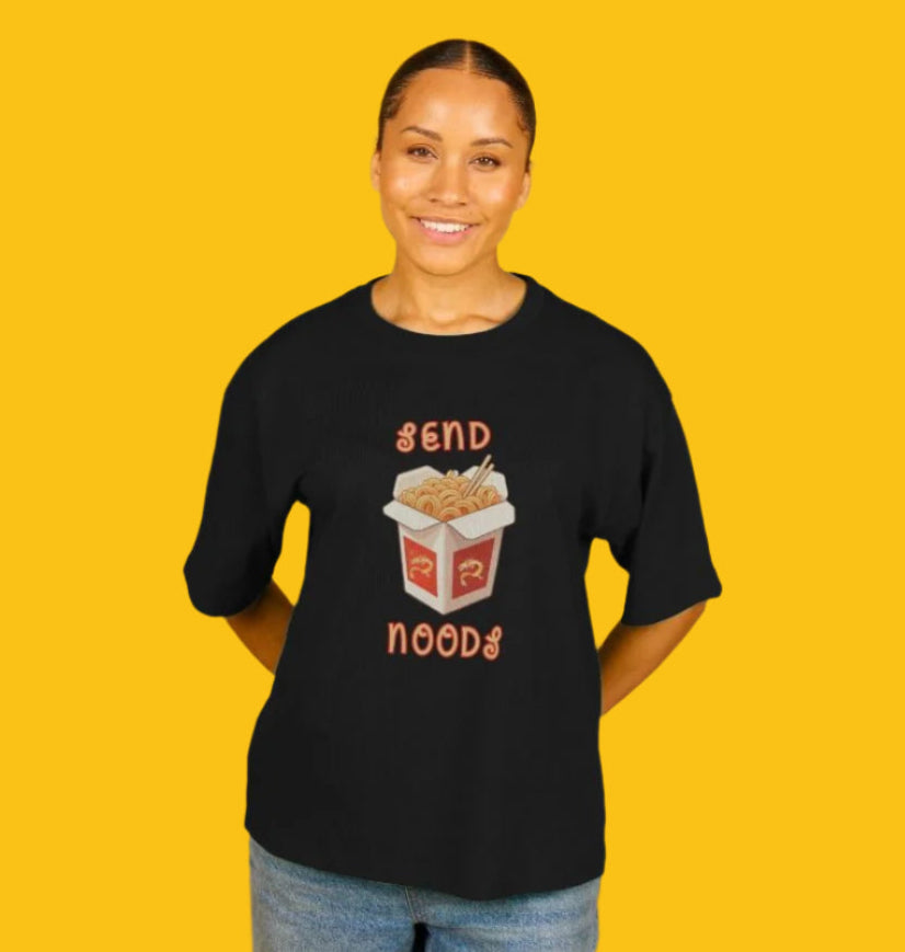 Send Noods Organic Cotton T-Shirt for Women in Black