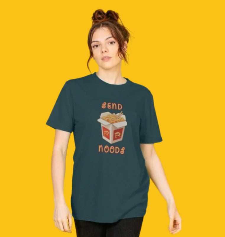 Send Noods Organic Cotton T-Shirt for Women in Navy