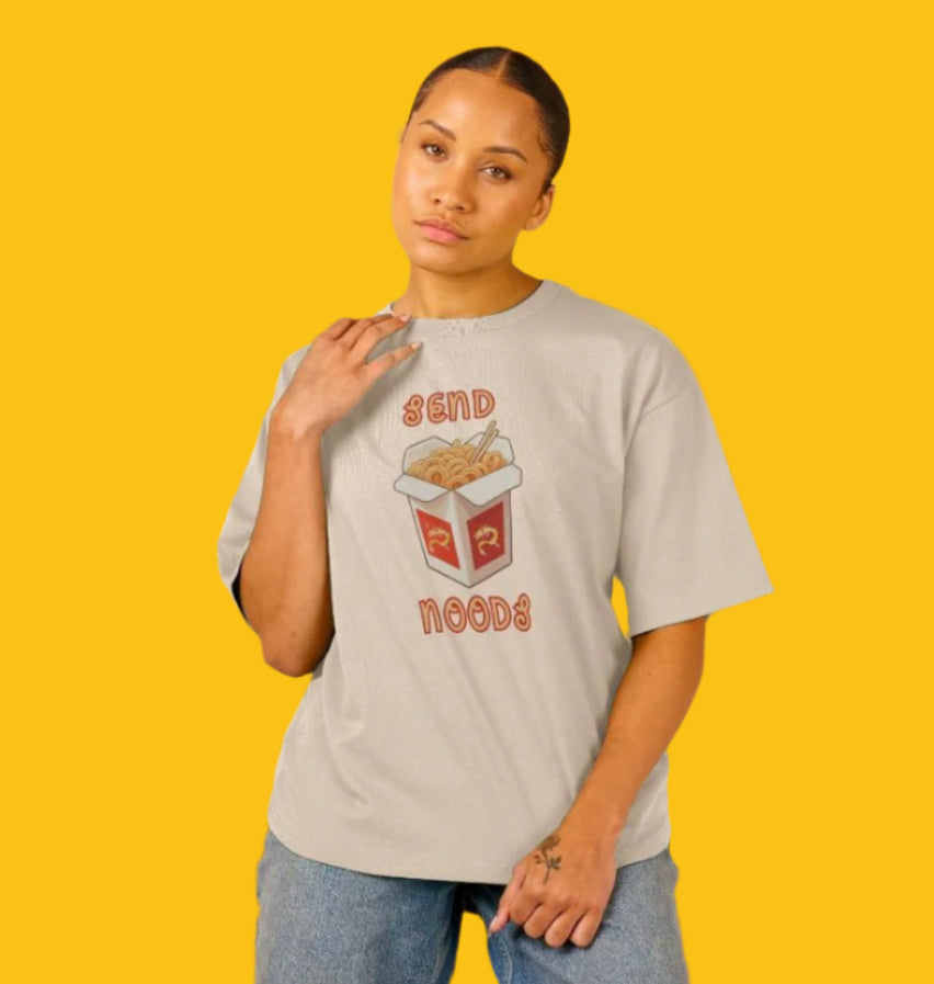 Send Noods Organic Cotton T-Shirt for Women in Oat