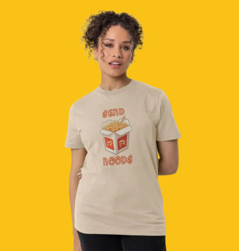 Send Noods Organic Cotton T-Shirt for Women in Oat