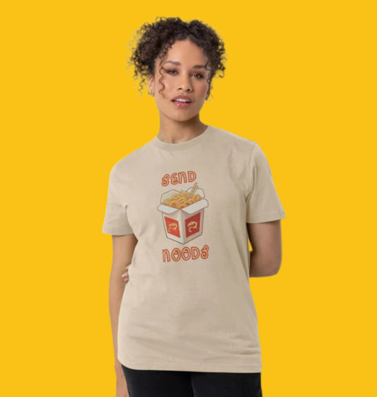 Send Noods Organic Cotton T-Shirt for Women in Oat