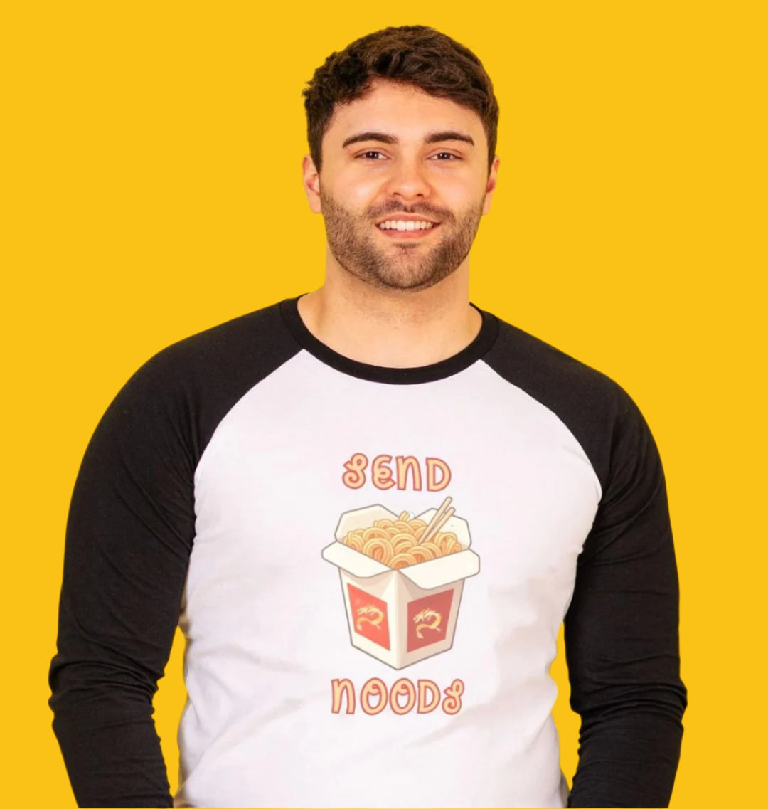 Send Noods Raglan T-Shirt for Men