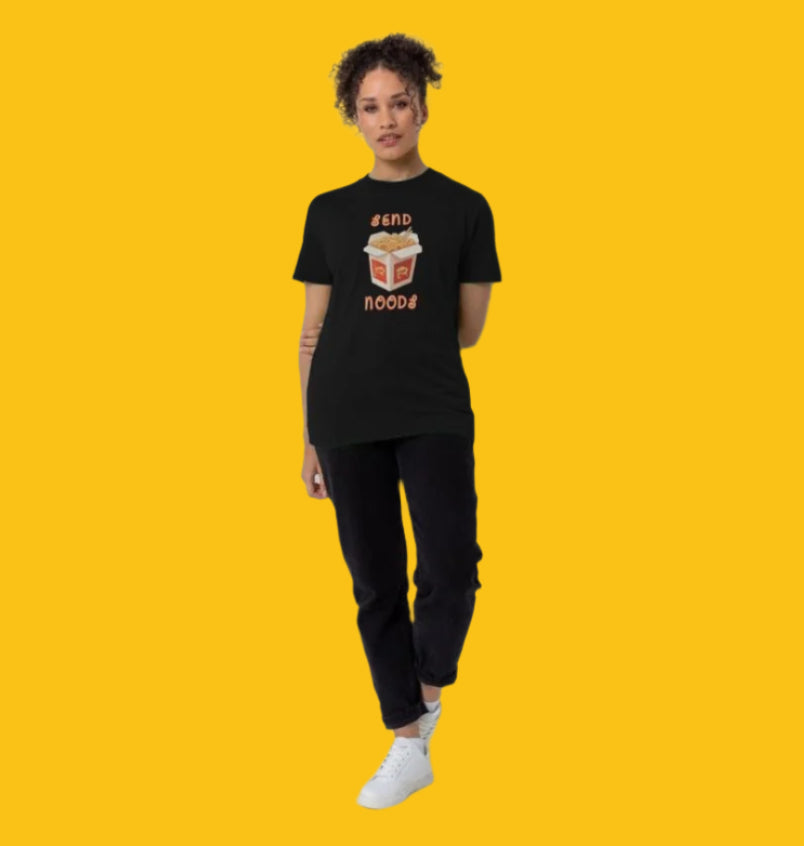 Send Noods T-Shirt for Women in Black