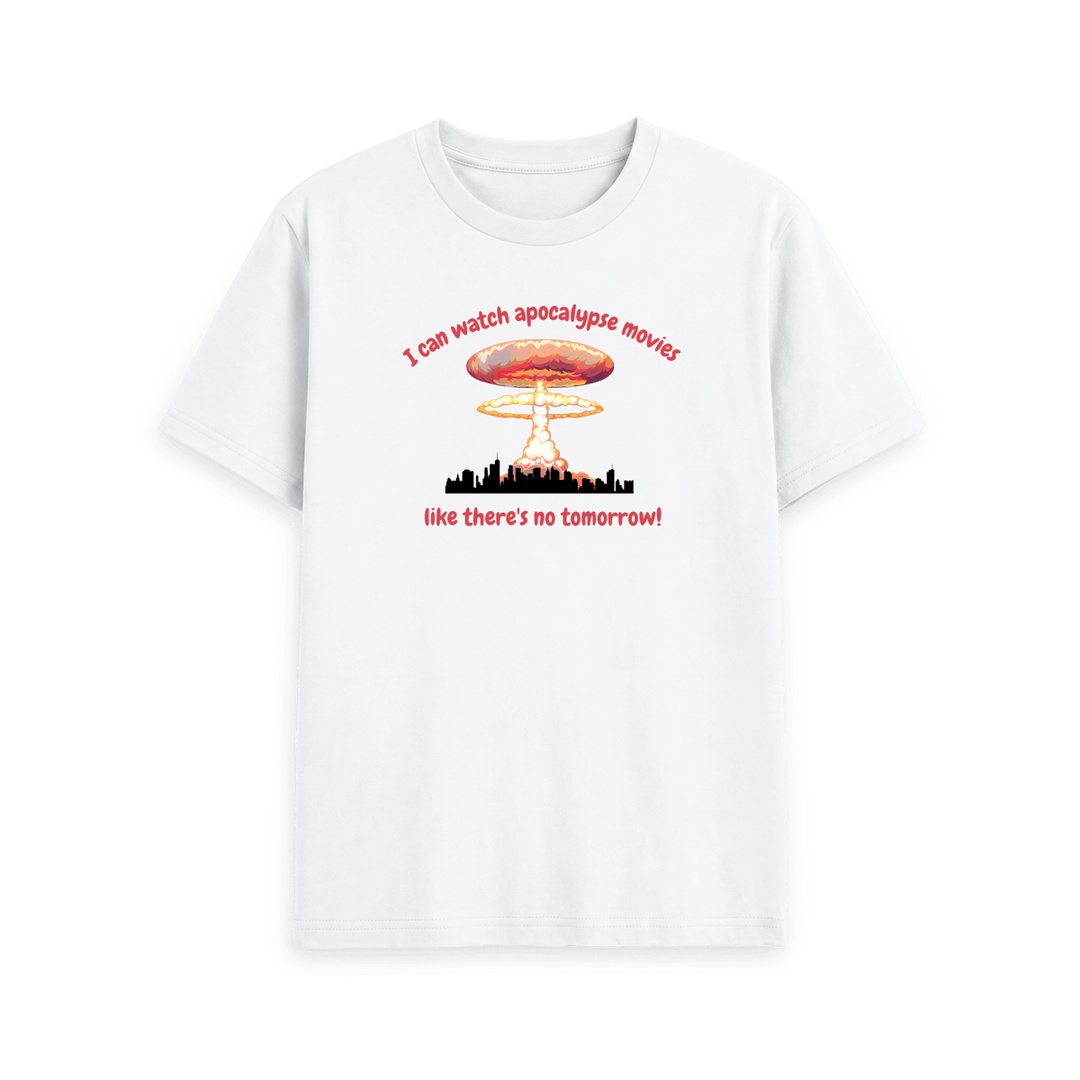 White Printed T-shirt Front