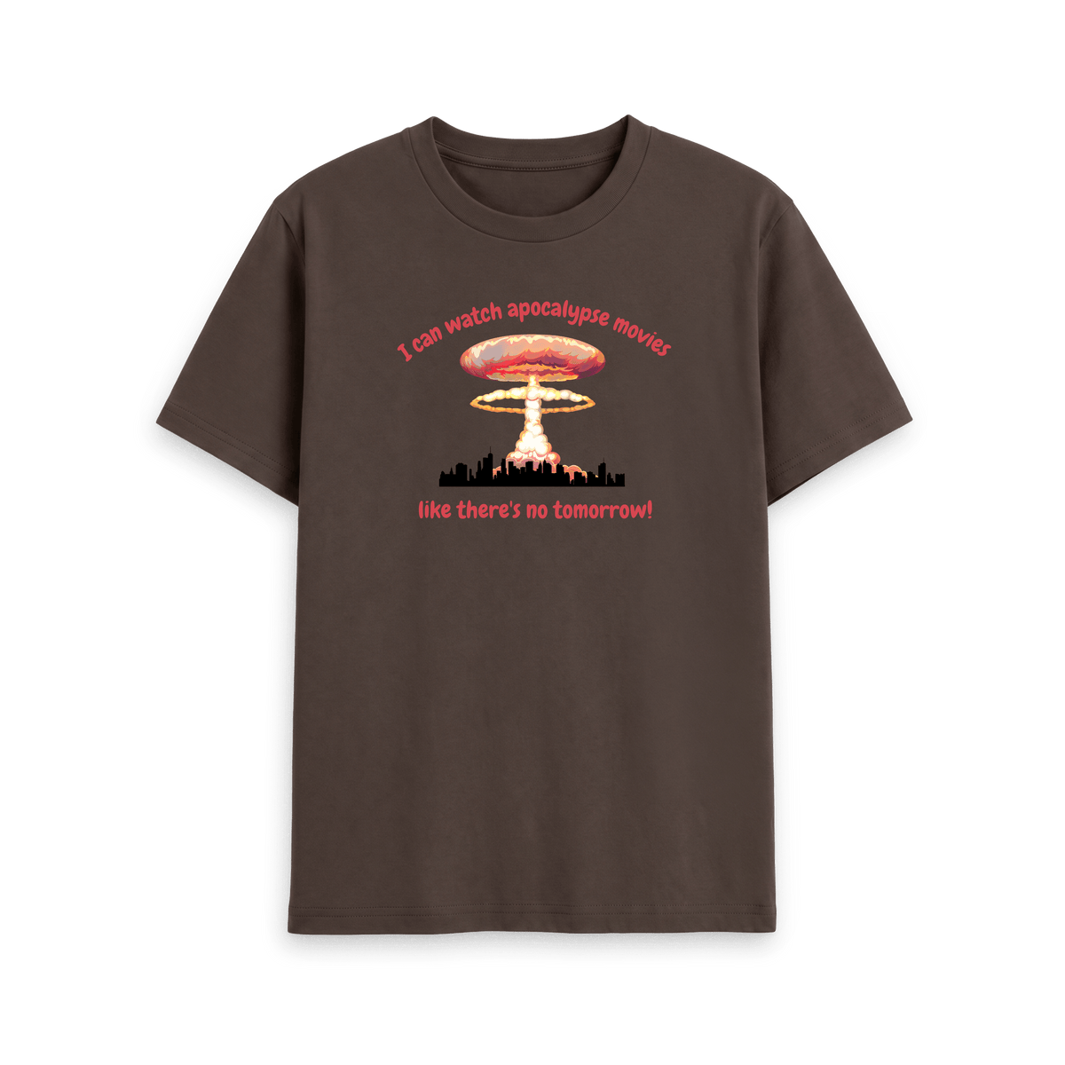 Chocolate Printed T-shirt Front