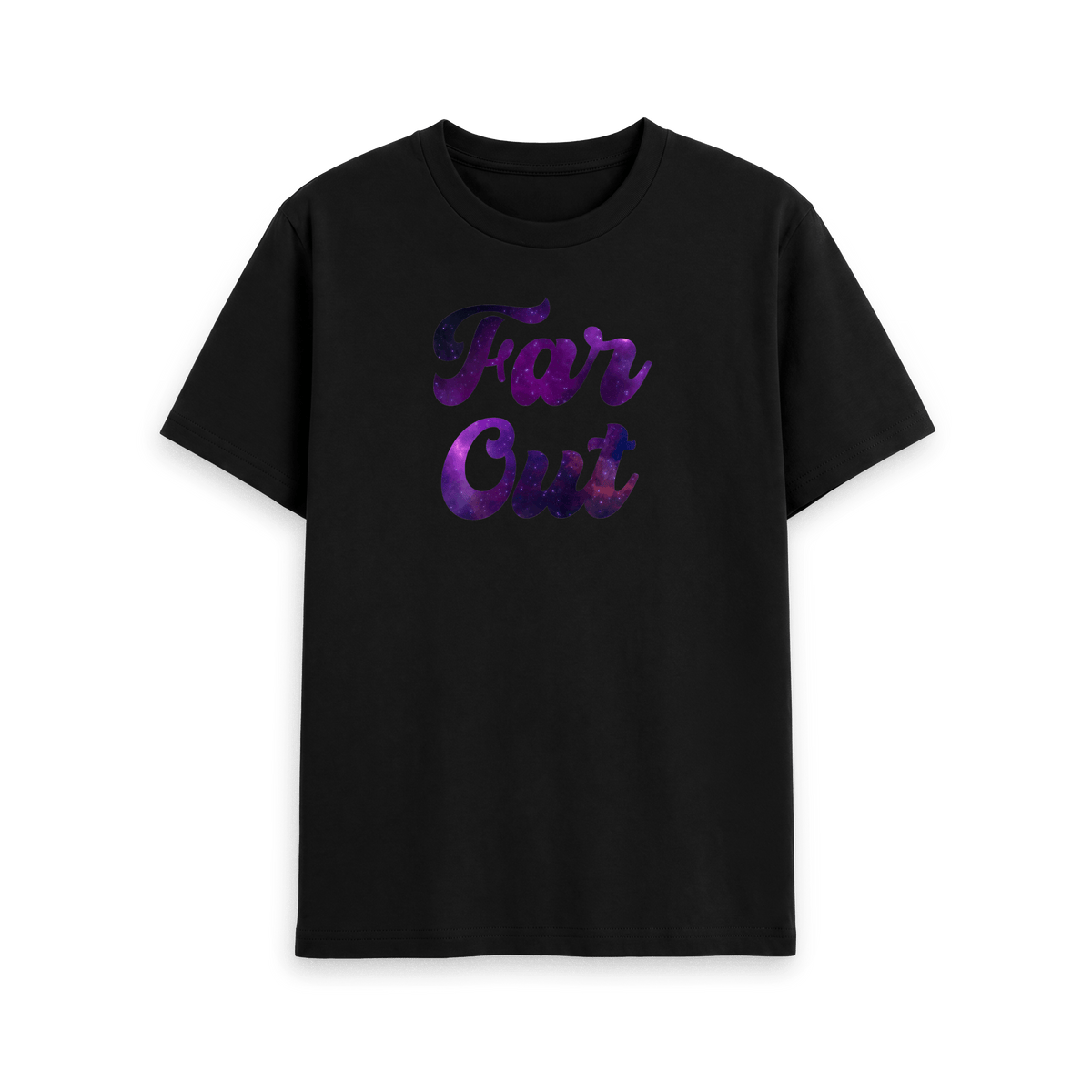 Black Printed T-shirt Front