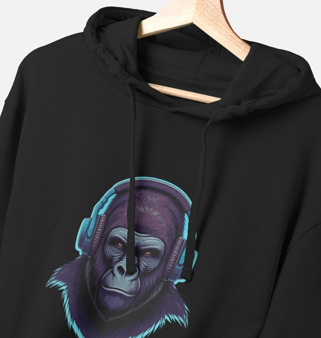 Sonic Simian - Groovy Gorilla Organic Cotton Hoodie for Men
