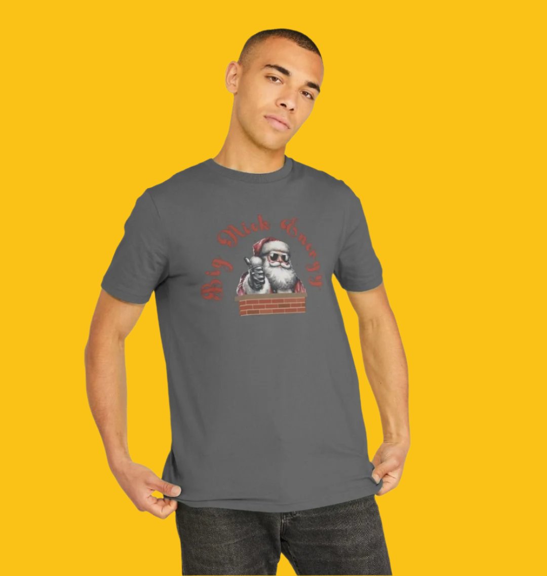 'Big Nick Energy' Fun Christmas T-Shirt for Men