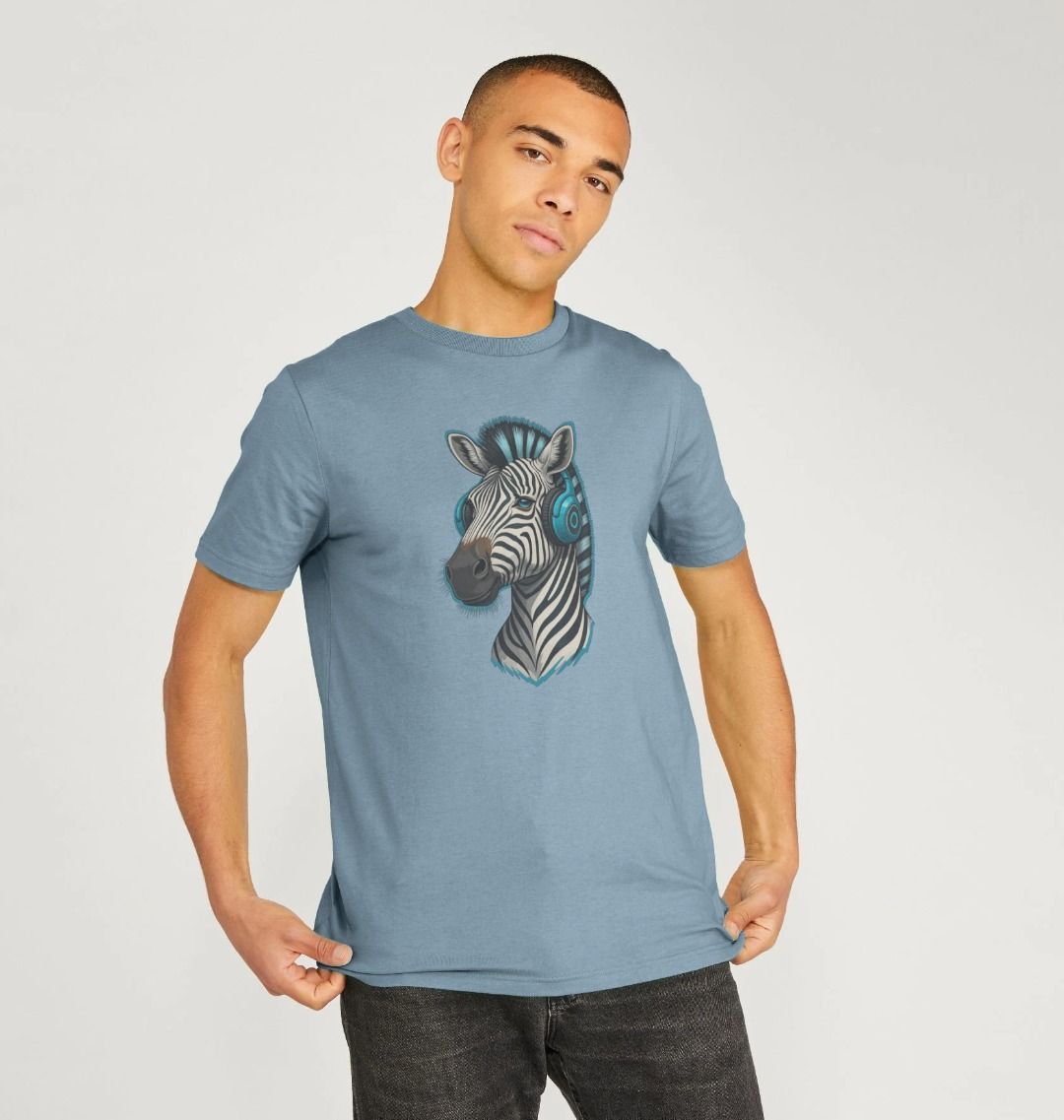 Cool Zebra Organic Cotton T-Shirt for Men