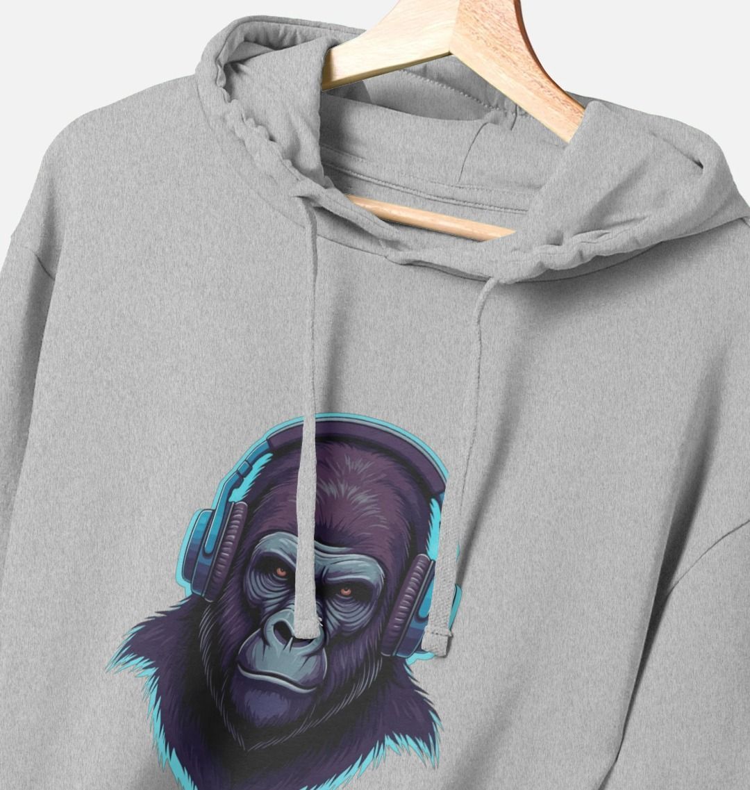 Sonic Simian - Groovy Gorilla Organic Cotton Hoodie for Men